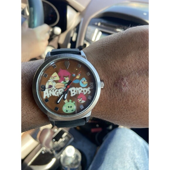 NOS Rovio Entertainment 2009-2011 Angry Birds Large Dial Watch With New Battery main image 6